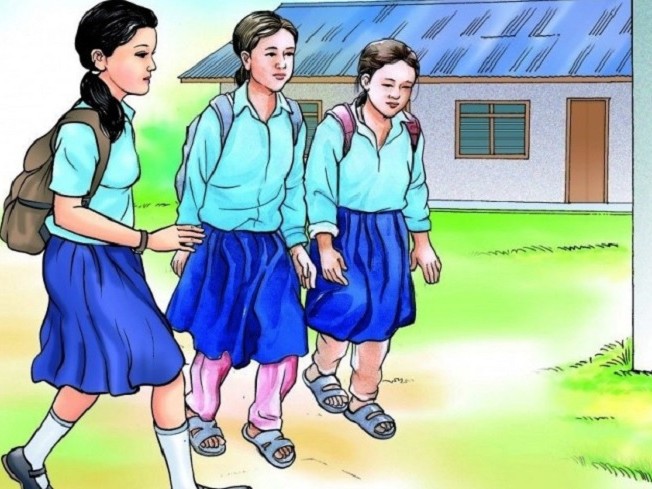 कपिलवस्तुमा इँटा बनाउँदै स्कुले बालबालिका